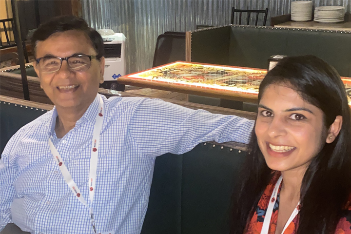 Dr. Vivek Mansingh with Ujjwala Amba